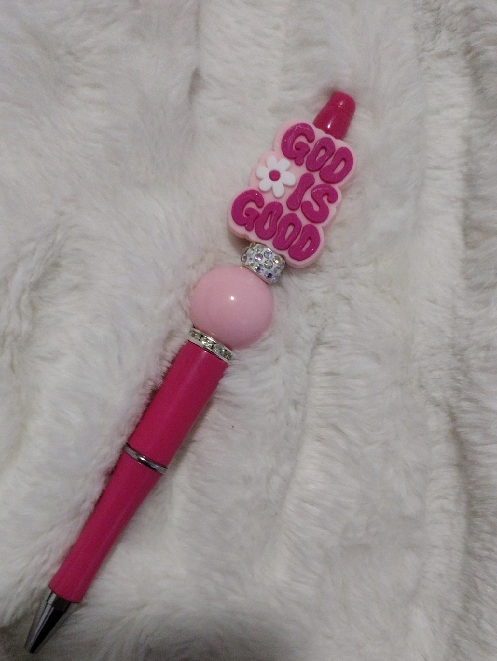 God Is Good Pink Decorative Pen